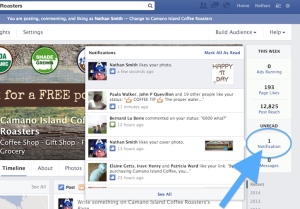 stay on page when removing facebook page notifications